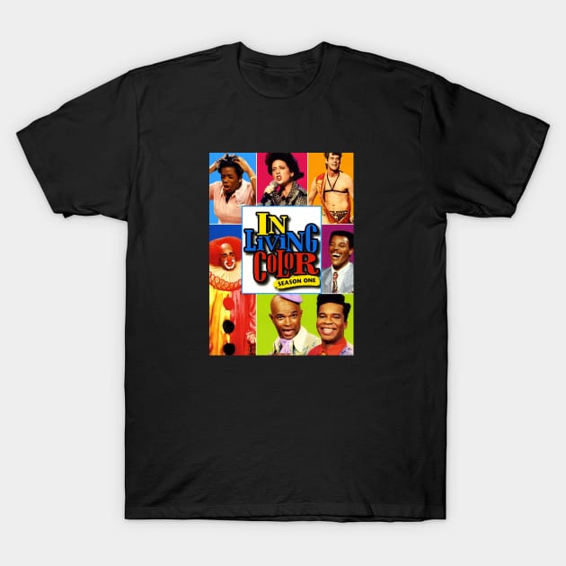 In Living Color Poster Skit Variety Tv Show Fan T-Shirt by Tracy Daum